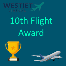 Awarded to pilots who complete 10 flights with the VA!