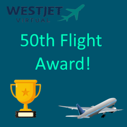 Awarded to pilots who complete 50 flights with the VA!